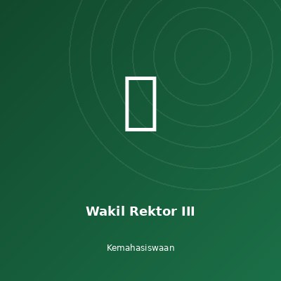 Wakil Rektor III